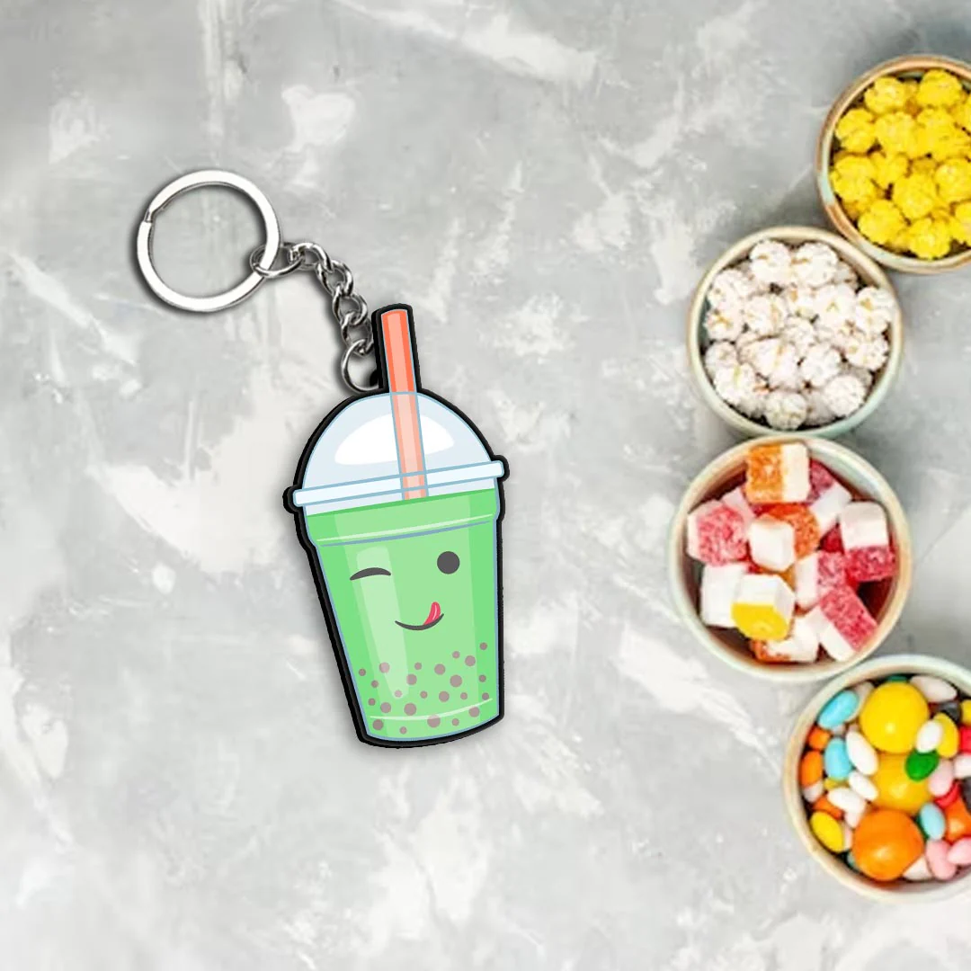 Milkshake Keychain Or Keyring - Image 6