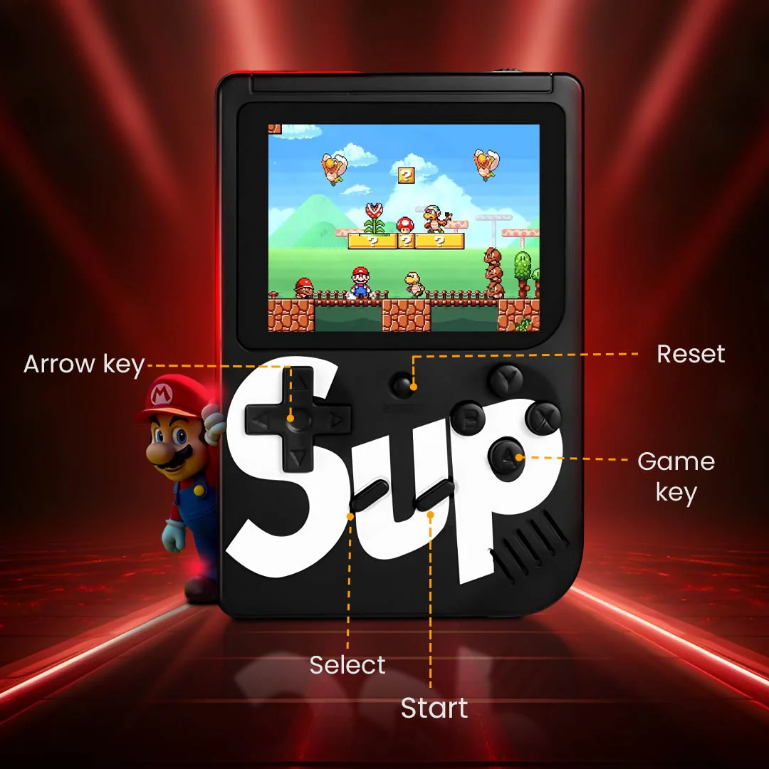 Mini Gamer Super Mario with 400 Games - Image 3
