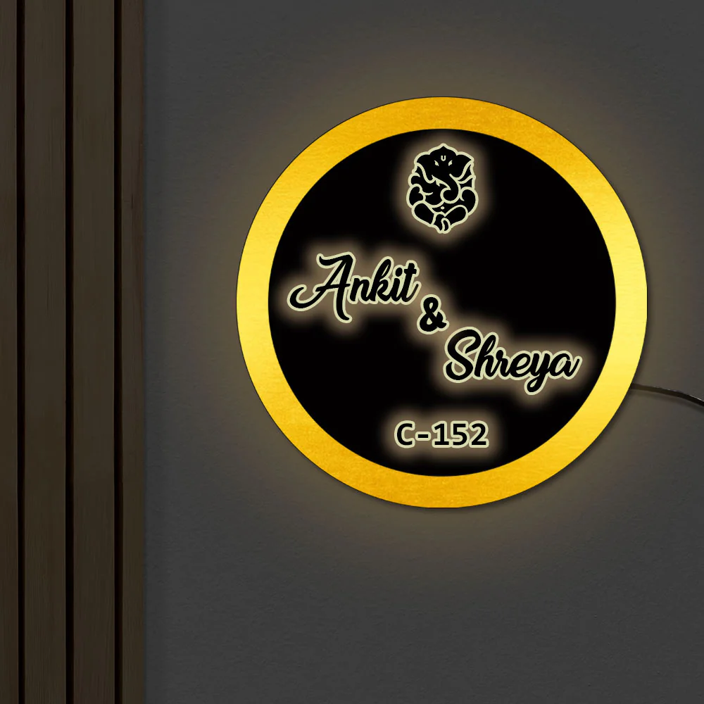 Modern LED Name Plates For Home