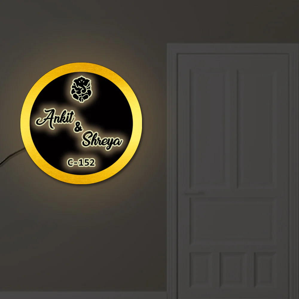 Modern LED Name Plates For Home - Image 2