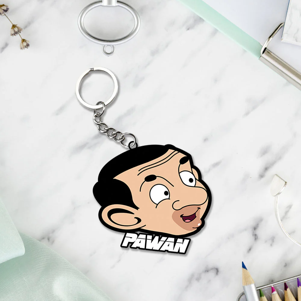 Mr. Bean Keychain Or Keyrings With Name - Image 2