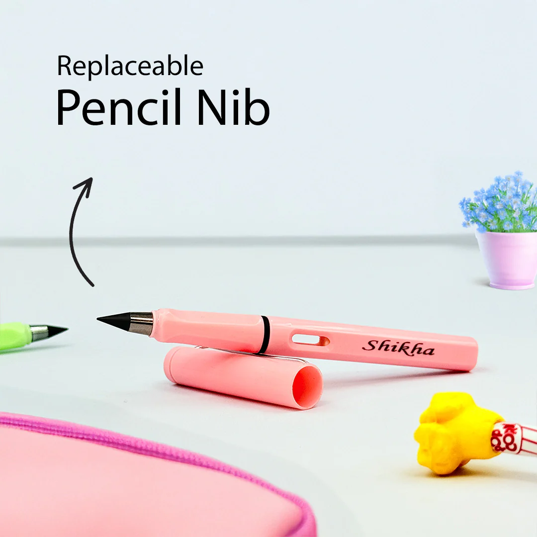 Multicolor Endless Customized 5 Pencils with Eraser - Image 4