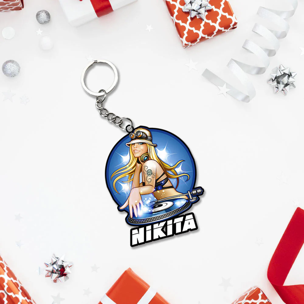 Musician Keychain With Name: Musician Keyrings - Image 10