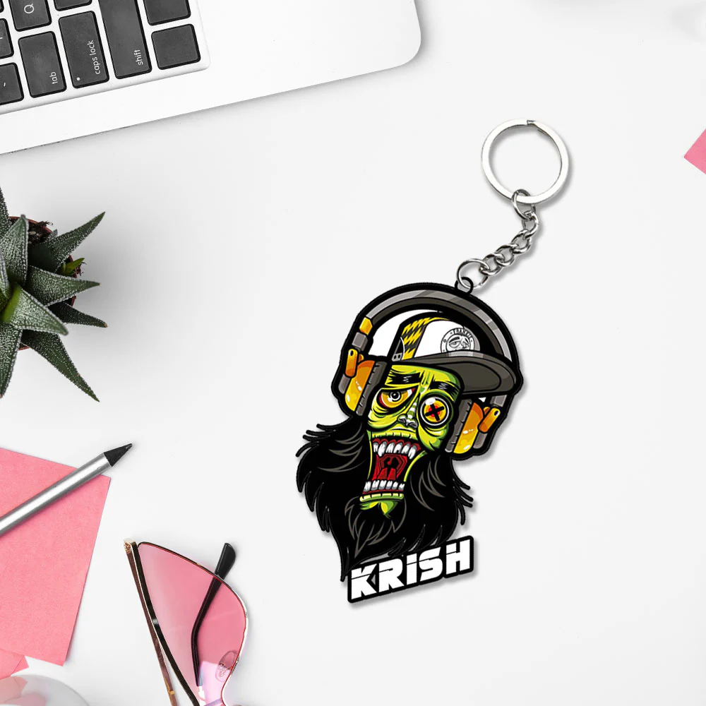 Musician Keychain With Name: Musician Keyrings - Image 9