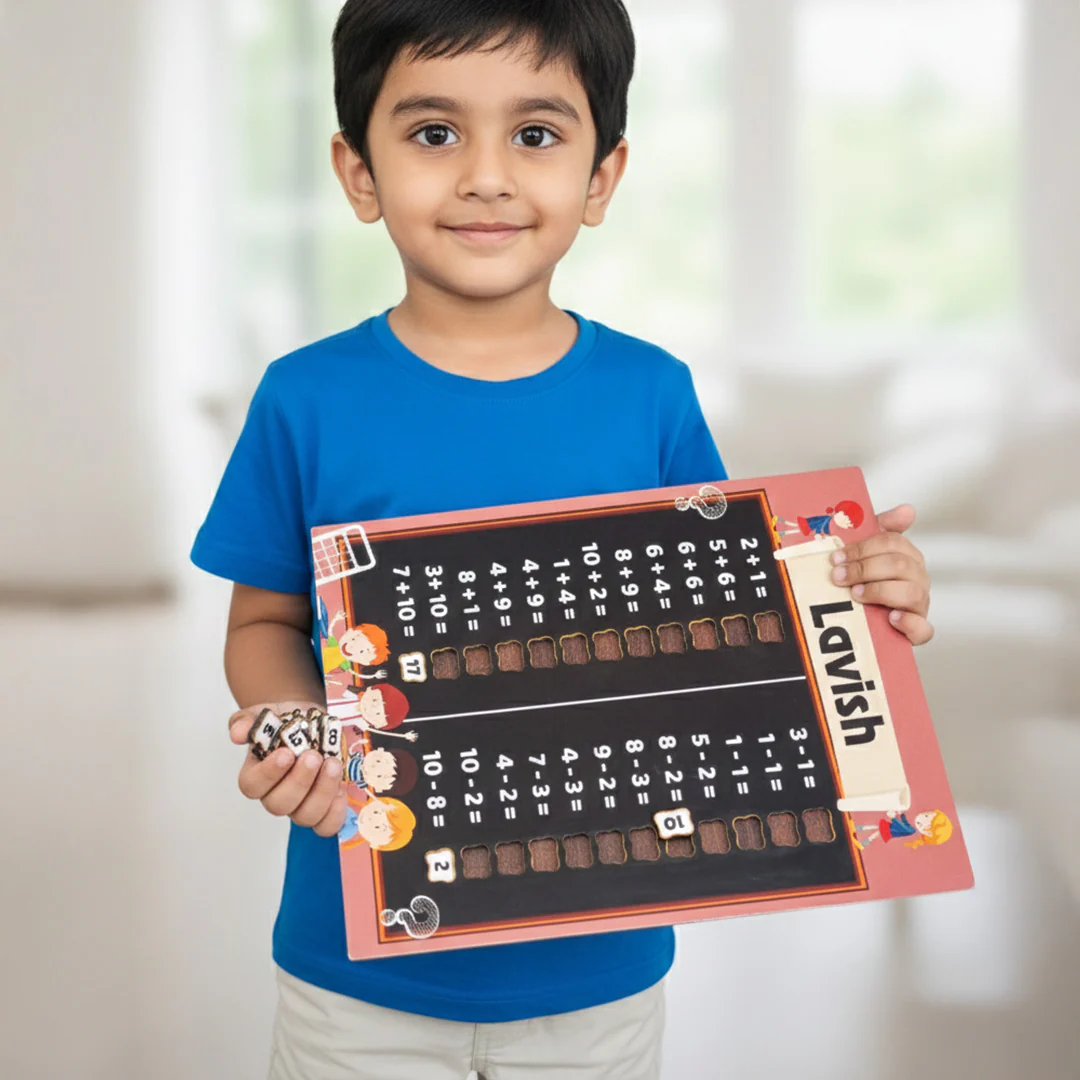 My First Maths Board – Addition & Subtraction Practice Learning Board (10×11″) - Image 3