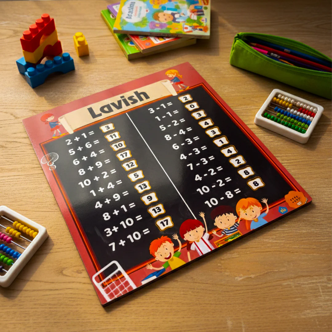 My First Maths Board – Addition & Subtraction Practice Learning Board (10×11″) - Image 4