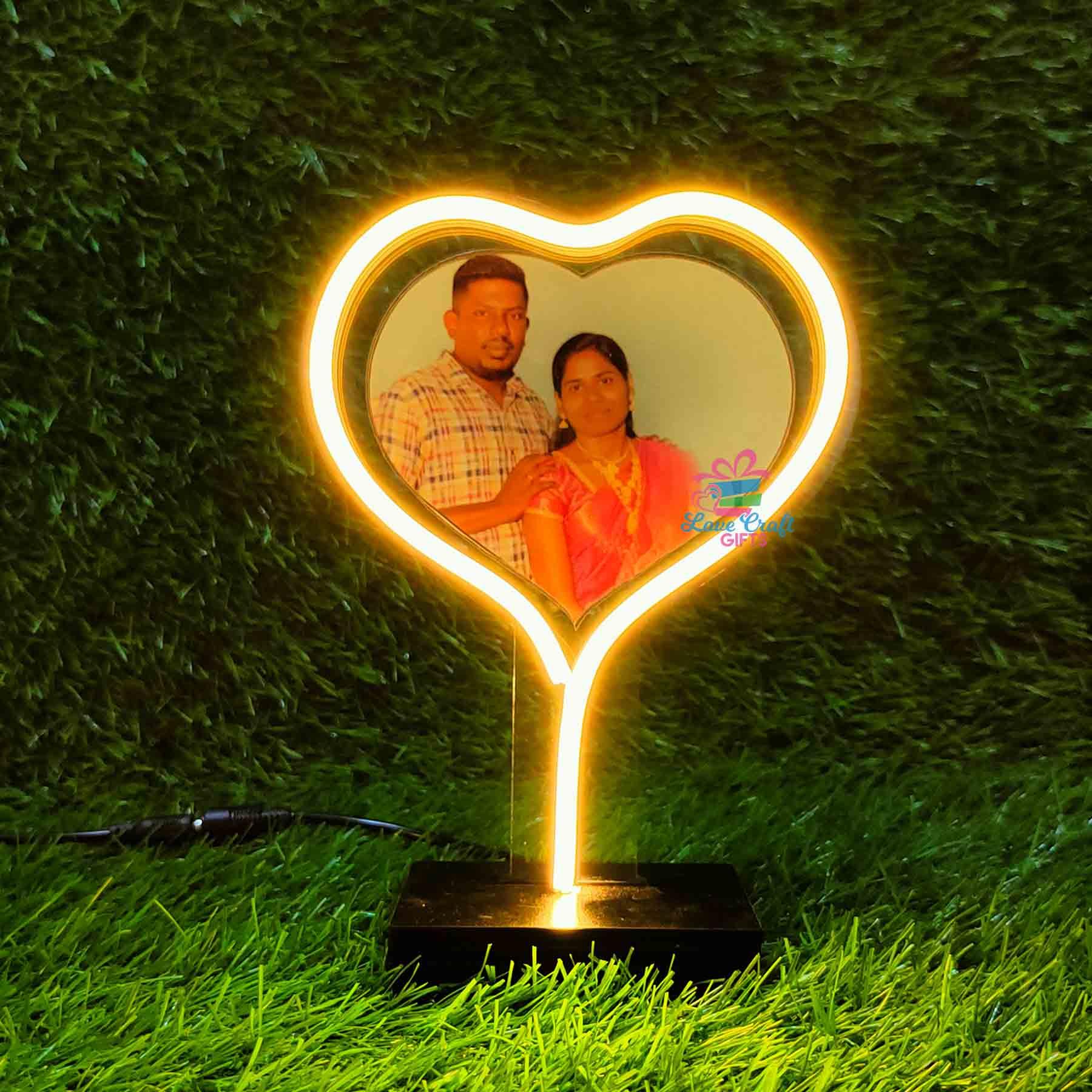 Neon Led Table Lamp With Pic - Image 4