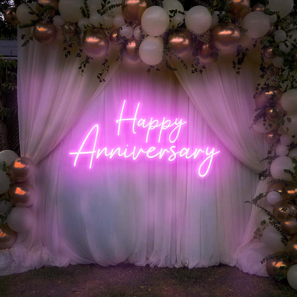 Neon Sign Light For Anniversary-18x36"