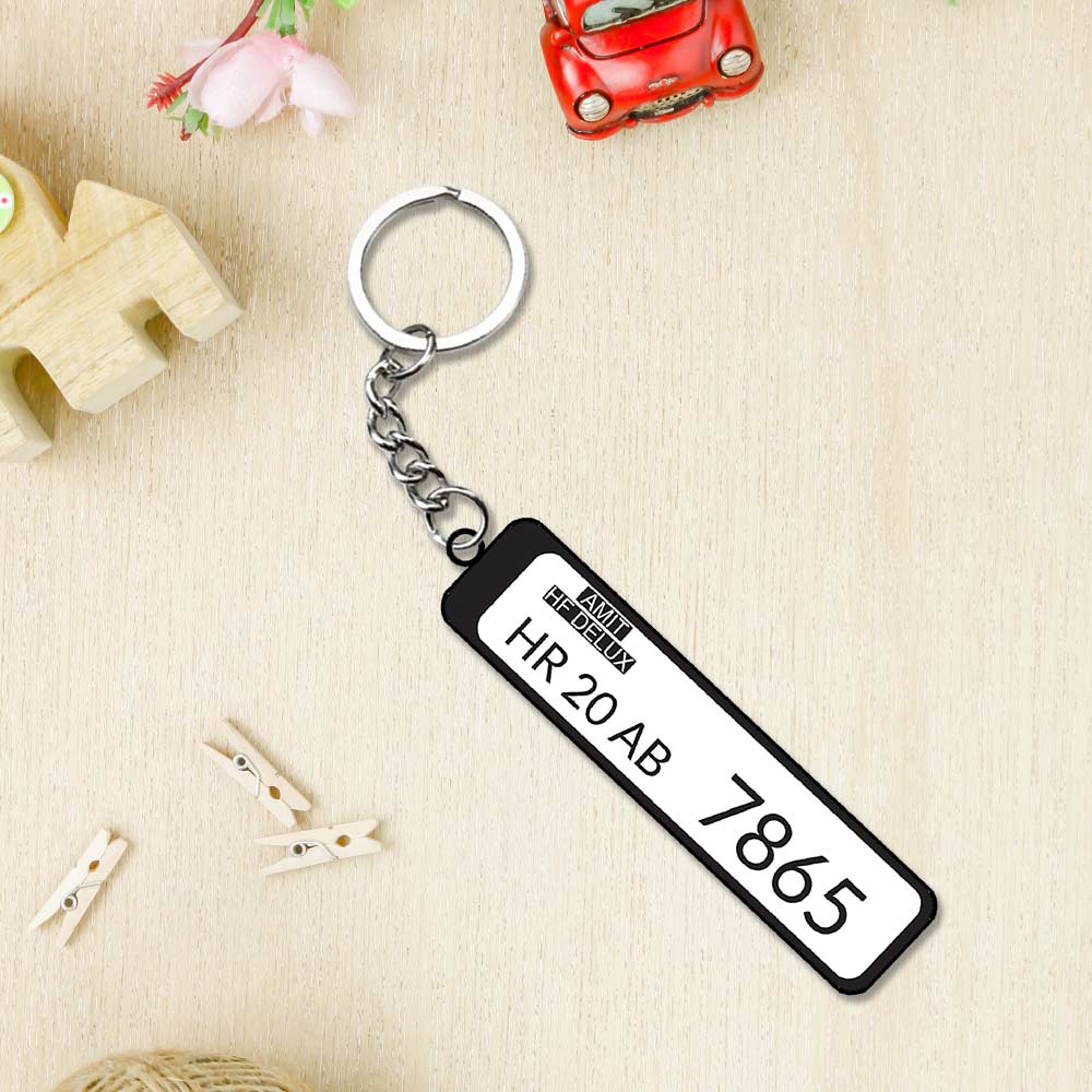 Number Plate Keychain