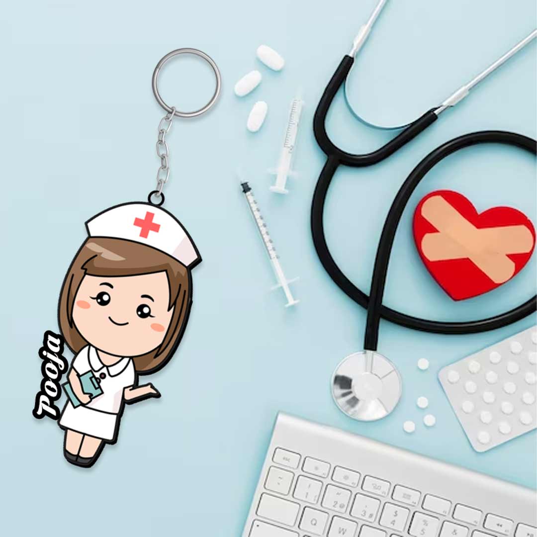 Nurse Keychain With Name - Image 4