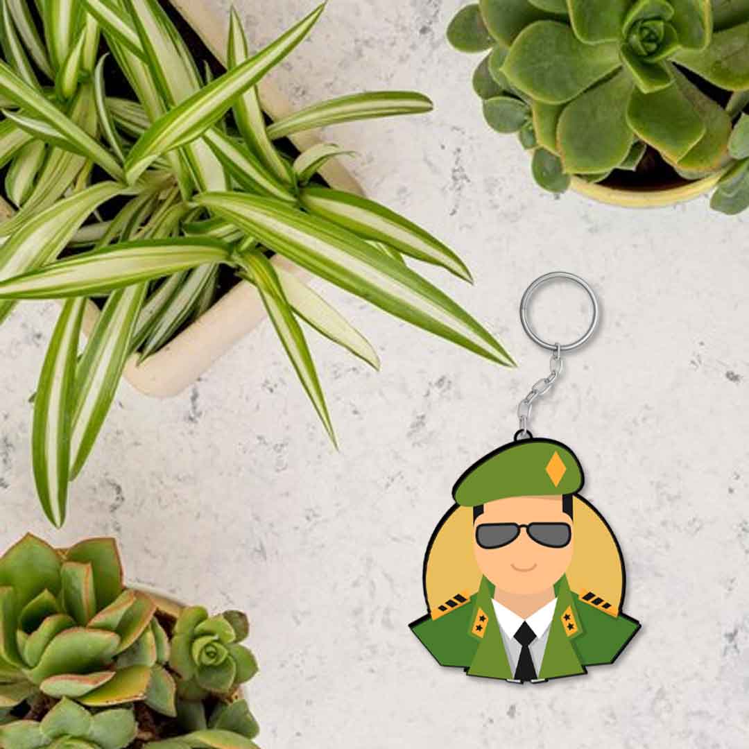 Officer Keychain Or Keyring