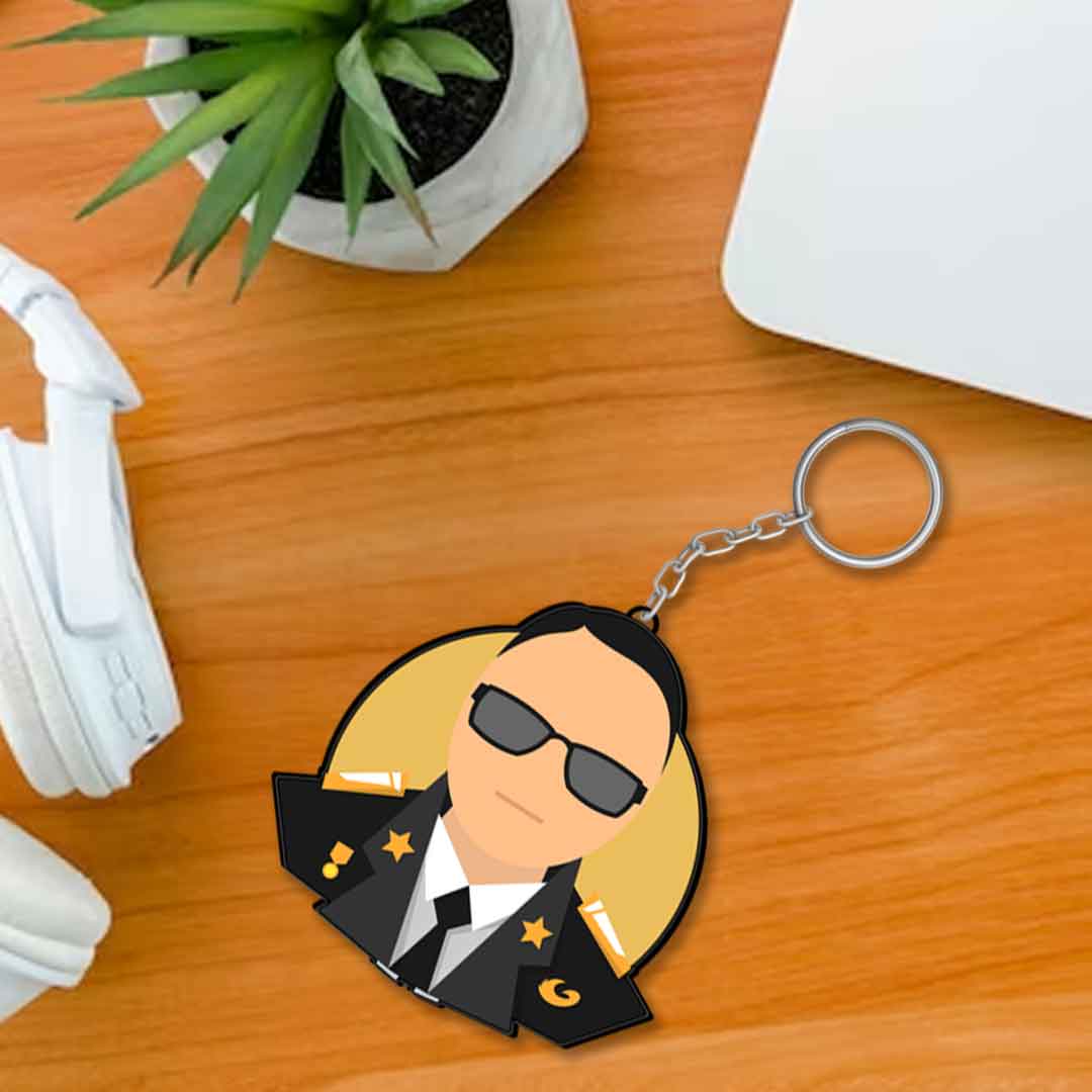 Officer Keychain Or Keyring - Image 2