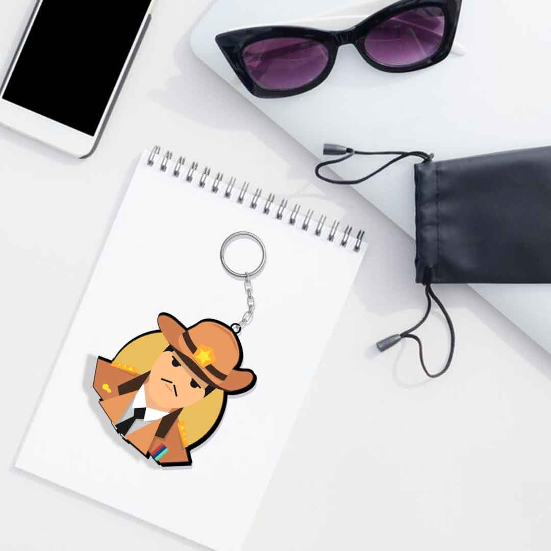 Officer Keychain Or Keyring - Image 3