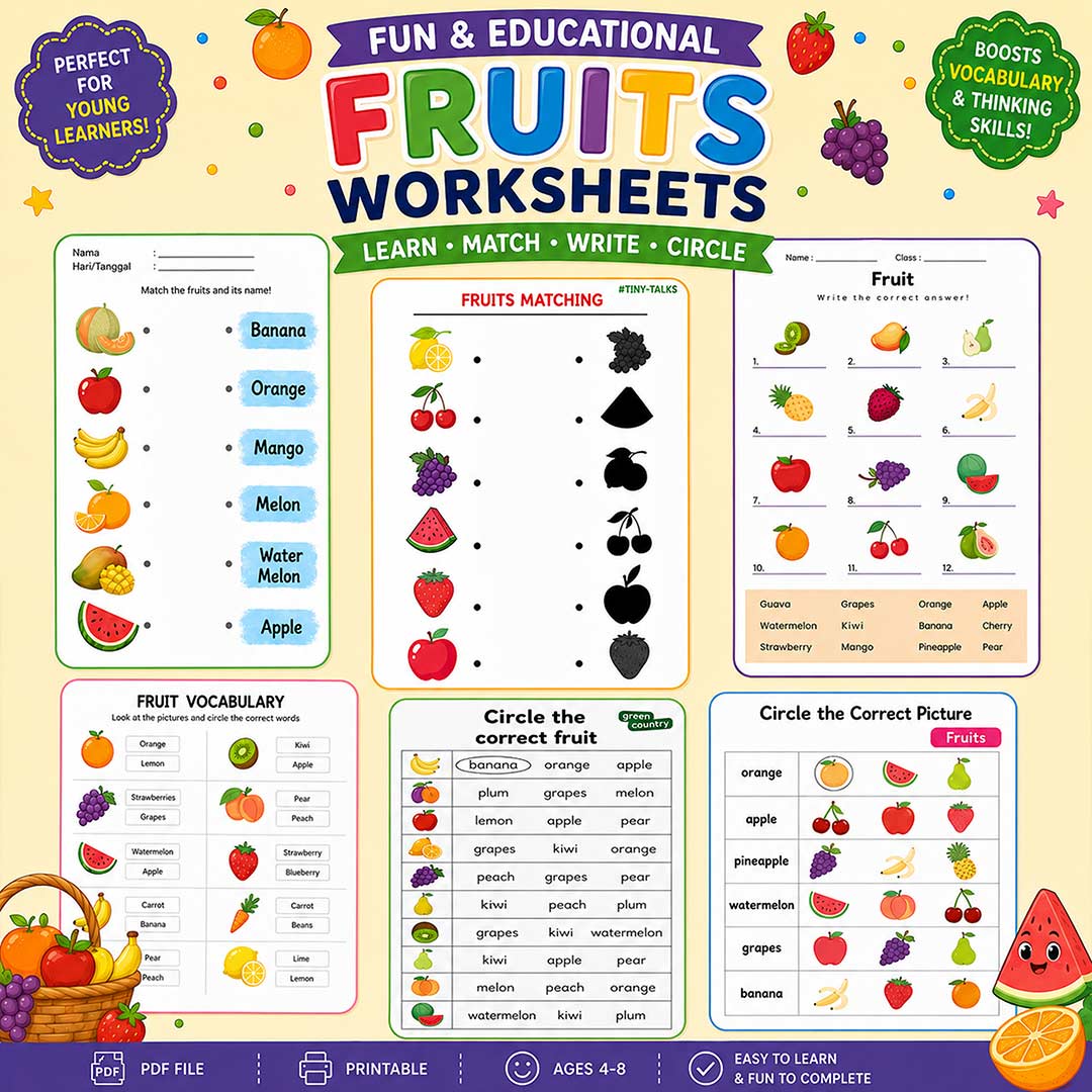 Online Worksheet For Kids Early Learning- Brain & Fun Activities Bundle (3 to 8 years) - Image 12