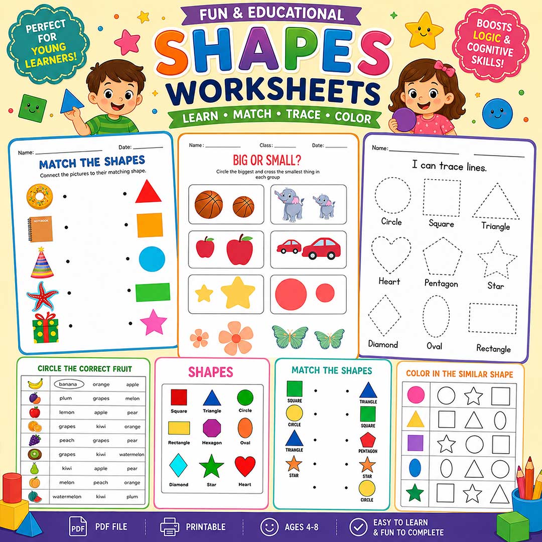 Online Worksheet For Kids Early Learning- Brain & Fun Activities Bundle (3 to 8 years) - Image 13