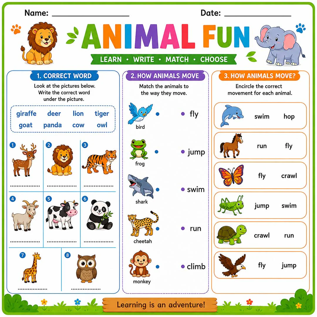 Online Worksheet For Kids Early Learning- Brain & Fun Activities Bundle (3 to 8 years) - Image 16