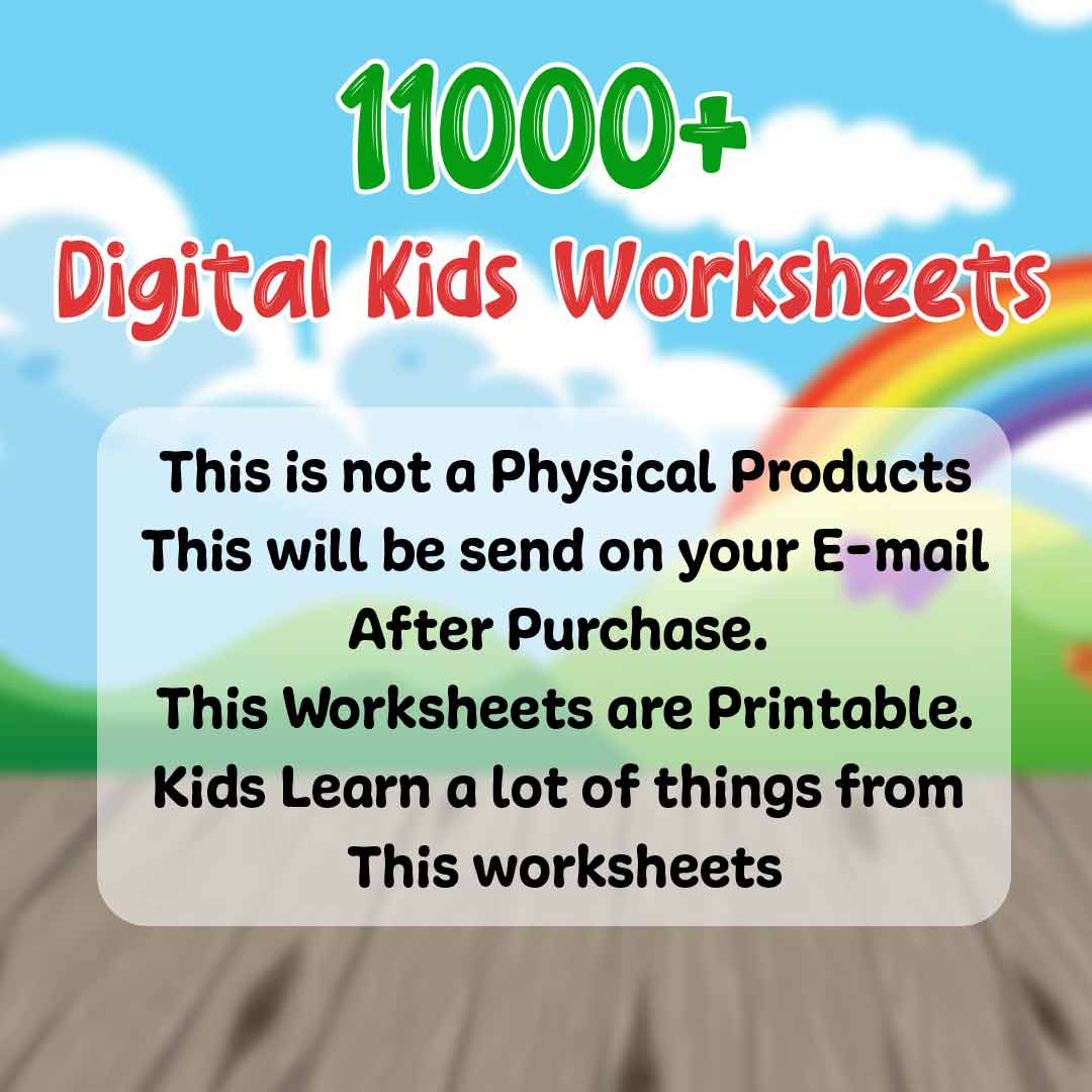 Online Worksheet For Kids Early Learning- Brain & Fun Activities Bundle (3 to 8 years) - Image 25