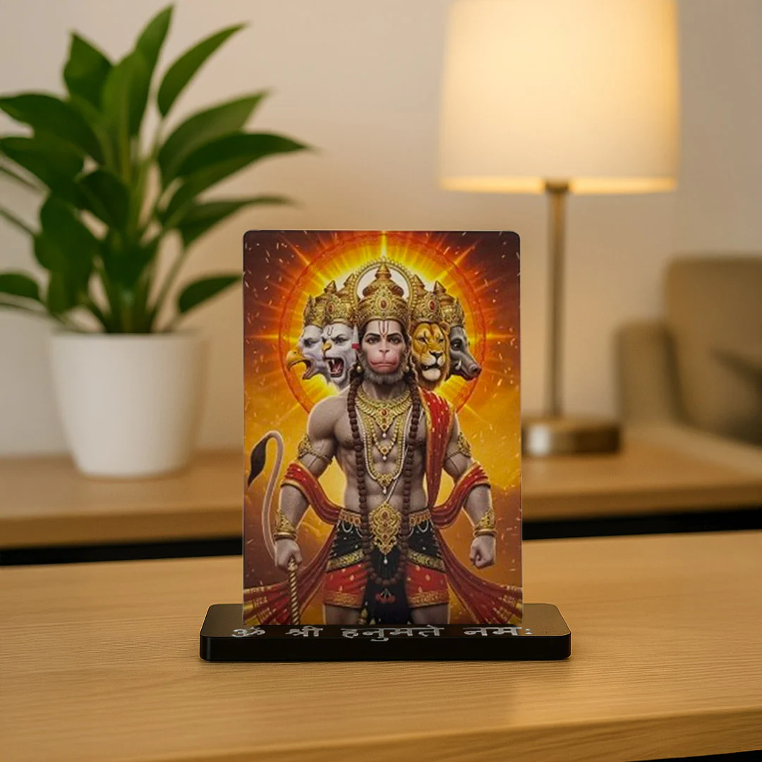 Panchmukhi Hanuman Acrylic Car Dashboard- 2.5x3.5 - Image 4