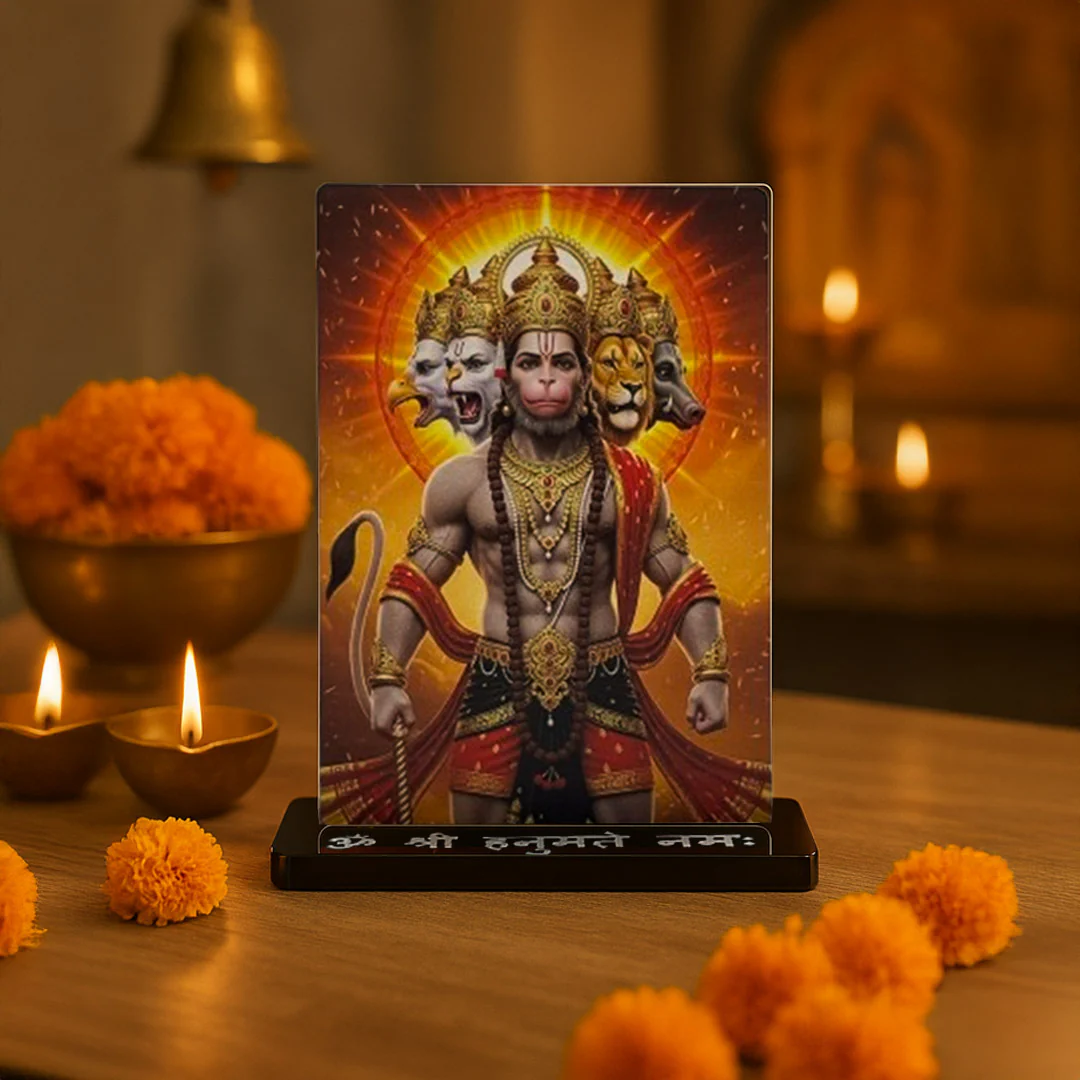 Panchmukhi Hanuman Acrylic Car Dashboard- 2.5x3.5 - Image 6