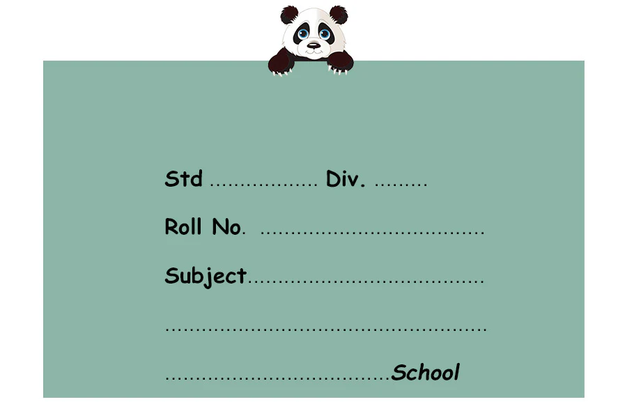 Panda Name Slips|12x18" Sheet with 36 Labels - Image 2