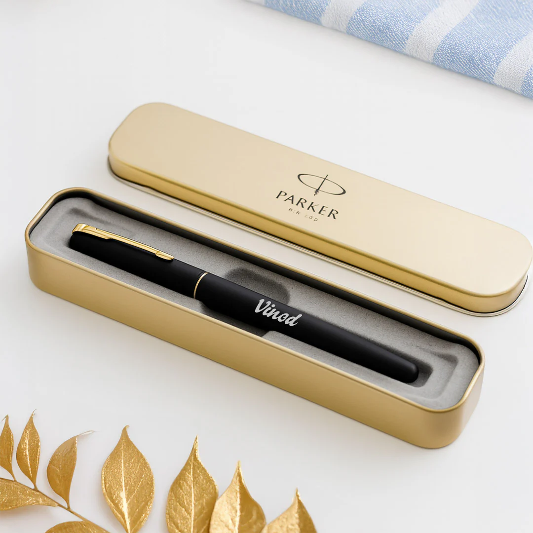 Parker Frontier Matte Black Roller Ball Pen - Image 2
