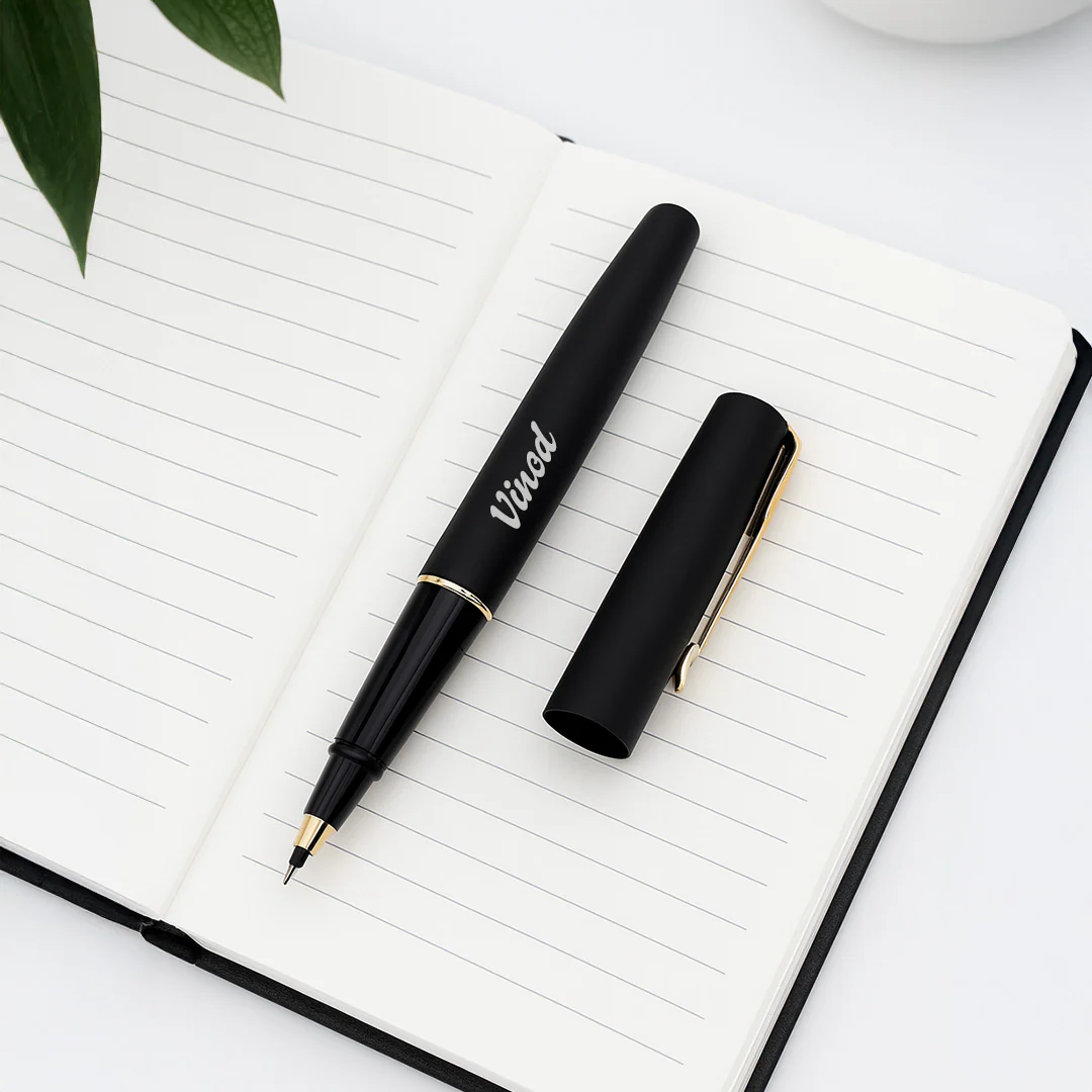Parker Frontier Matte Black Roller Ball Pen - Image 3