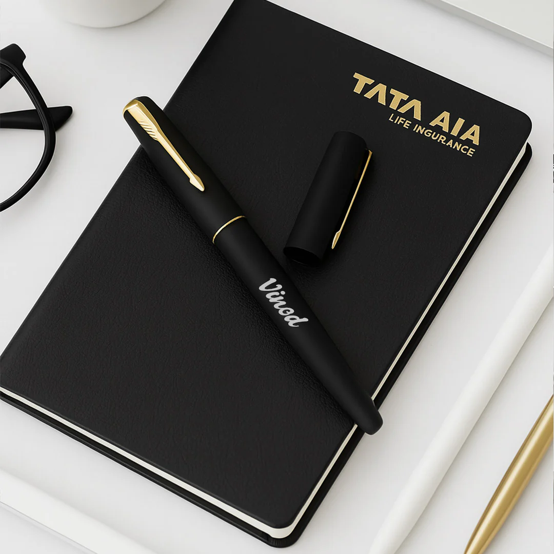 Parker Frontier Matte Black Roller Ball Pen - Image 5