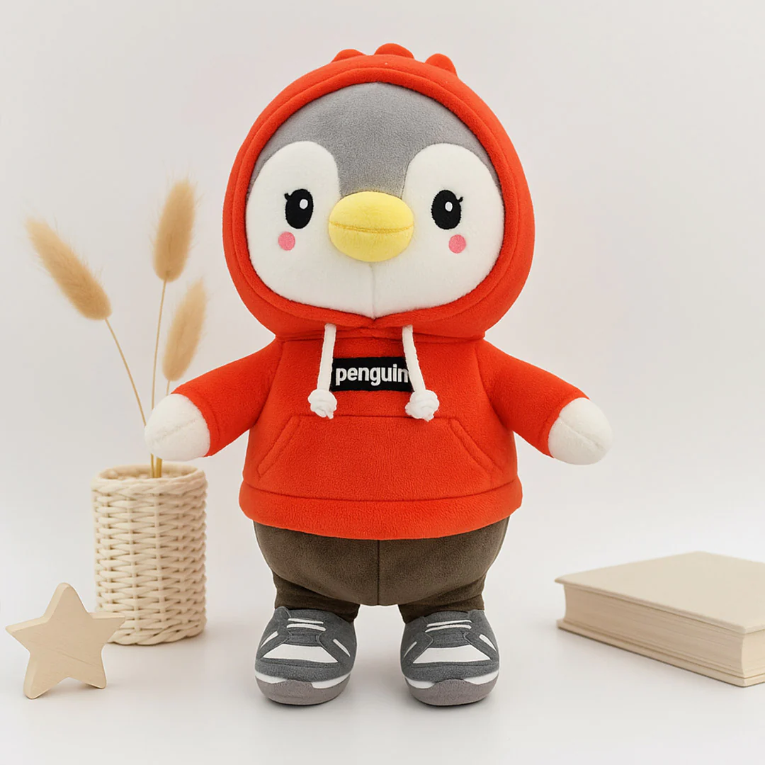 Penguin Hoodie Plush Toys - Image 2