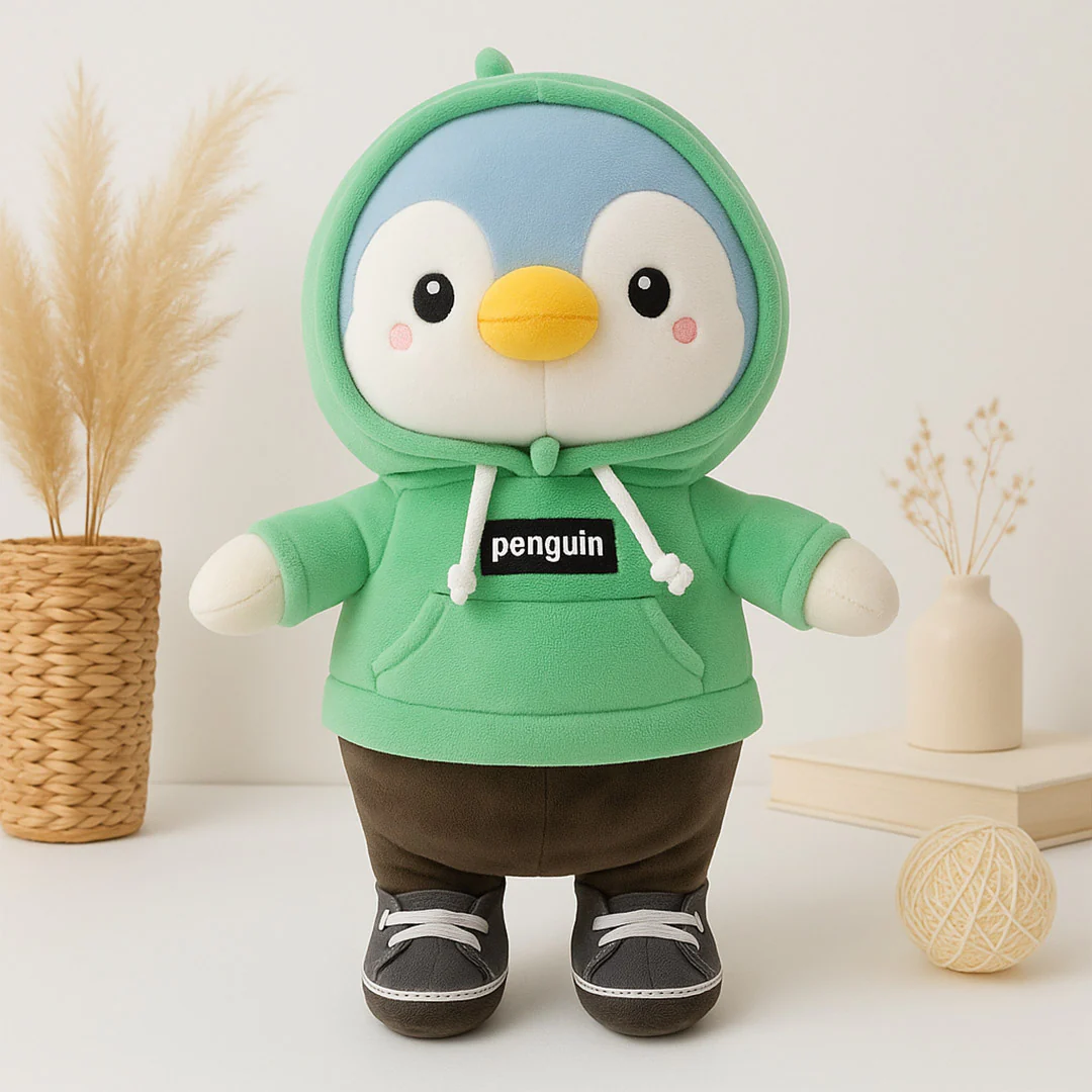 Penguin Hoodie Plush Toys - Image 3