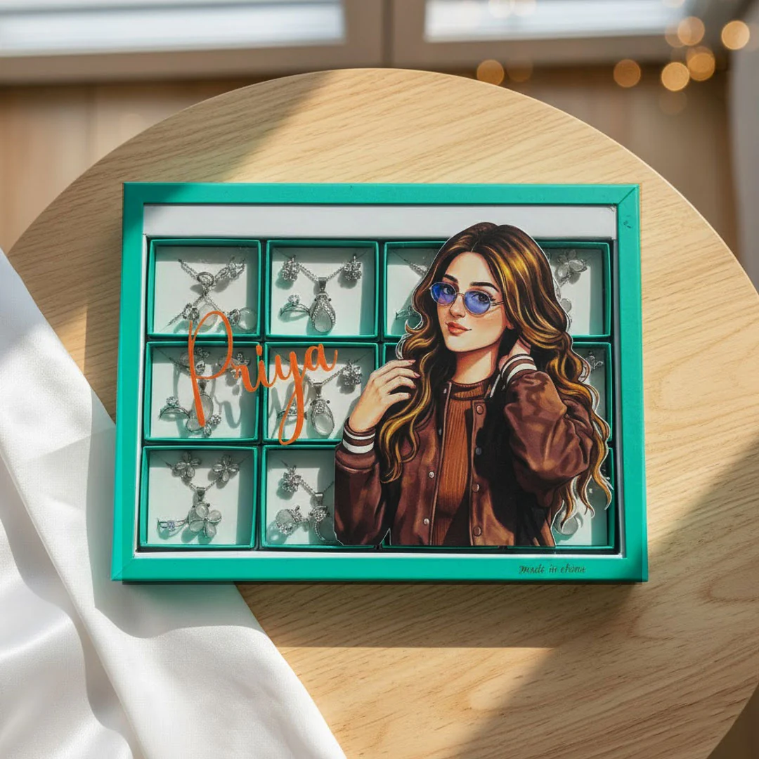 Personalized 12 Jewellery Set Gift Box