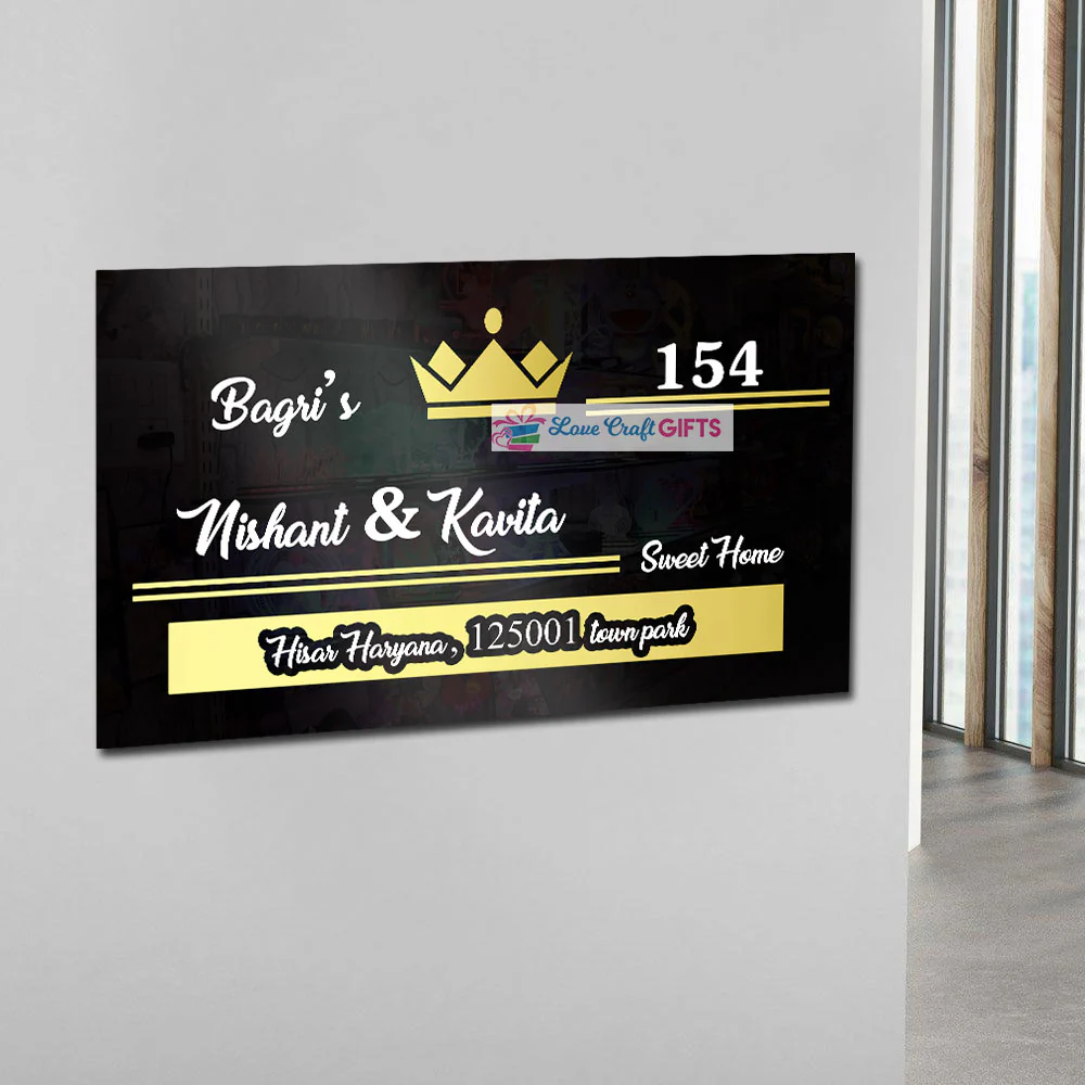 Personalized Acrylic Home Name Plates - Image 3