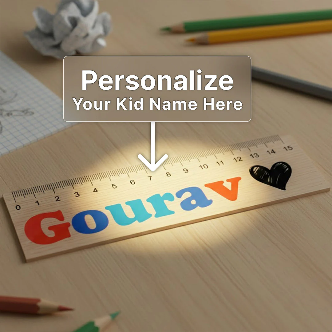 Personalized Acrylic Name Scale for Kids | 15 cm - Image 2