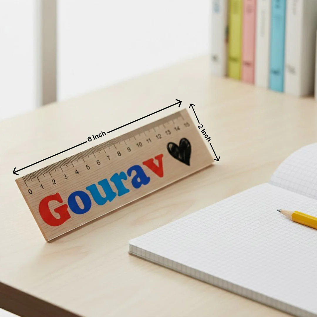 Personalized Acrylic Name Scale for Kids | 15 cm - Image 3
