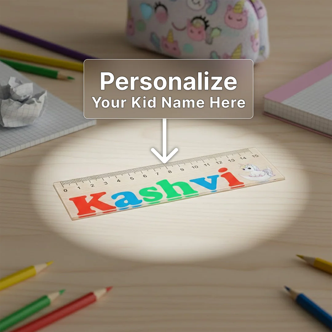 Personalized Acrylic School Ruler for Kids | 15 cm - Image 2