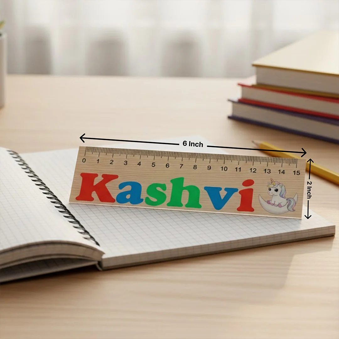 Personalized Acrylic School Ruler for Kids | 15 cm - Image 3
