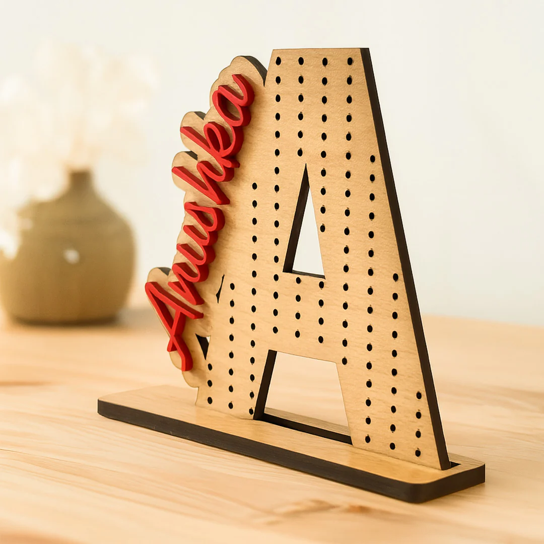 Personalized Alphabet Jewellery Stand - Image 3