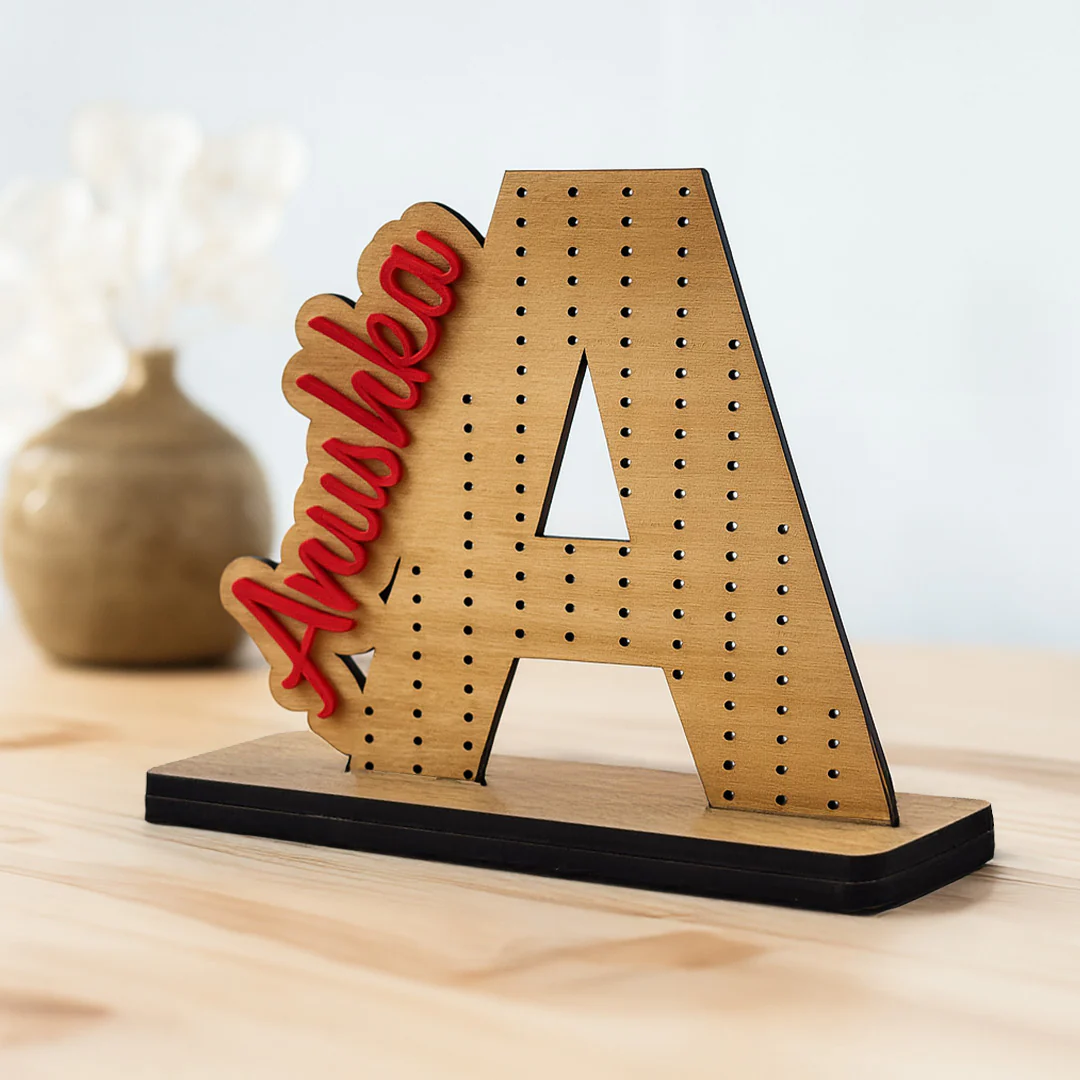 Personalized Alphabet Jewellery Stand - Image 4
