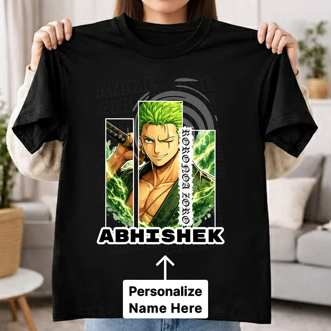 Personalized Anime Swordsman T-Shirt - Image 2