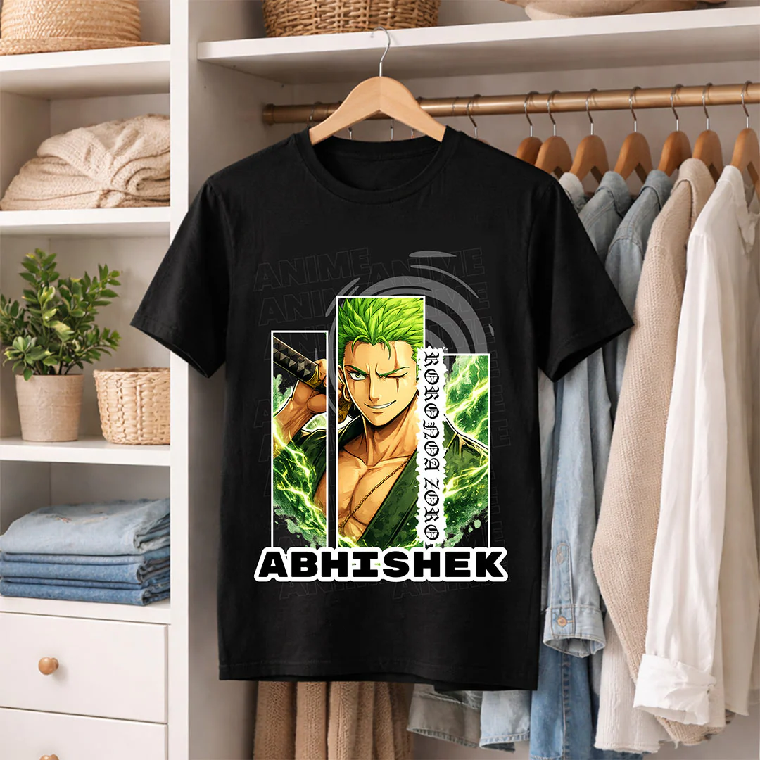 Personalized Anime Swordsman T-Shirt - Image 4