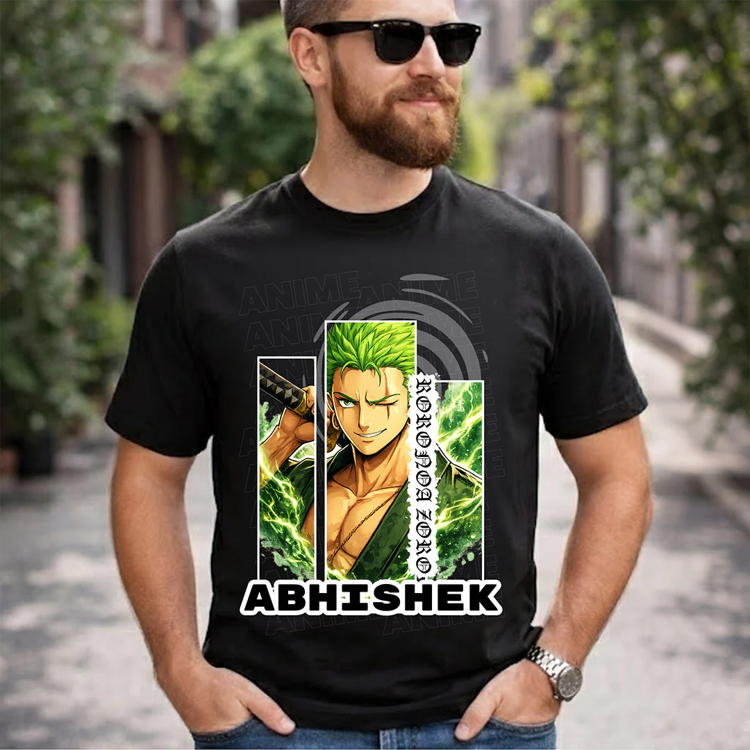 Personalized Anime Swordsman T-Shirt - Image 5