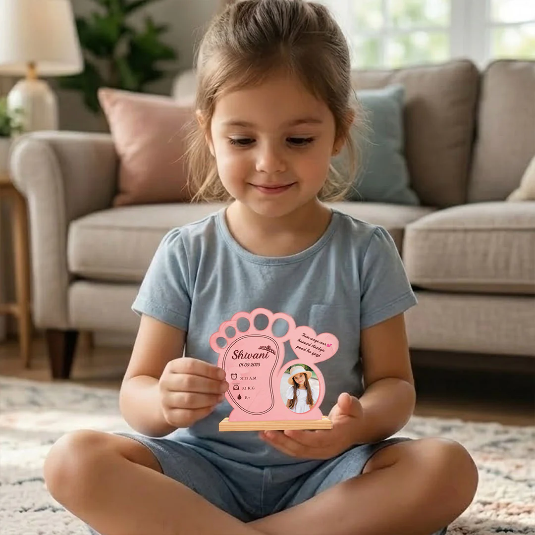 Personalized Baby Birth Detail Frame -7×7" - Image 5