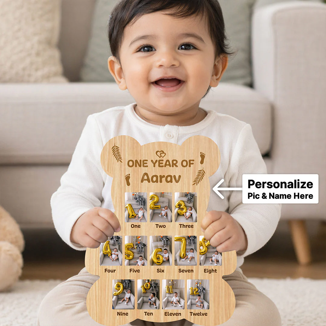 Personalized Baby First Year Memory Frame (14x18") - Image 3