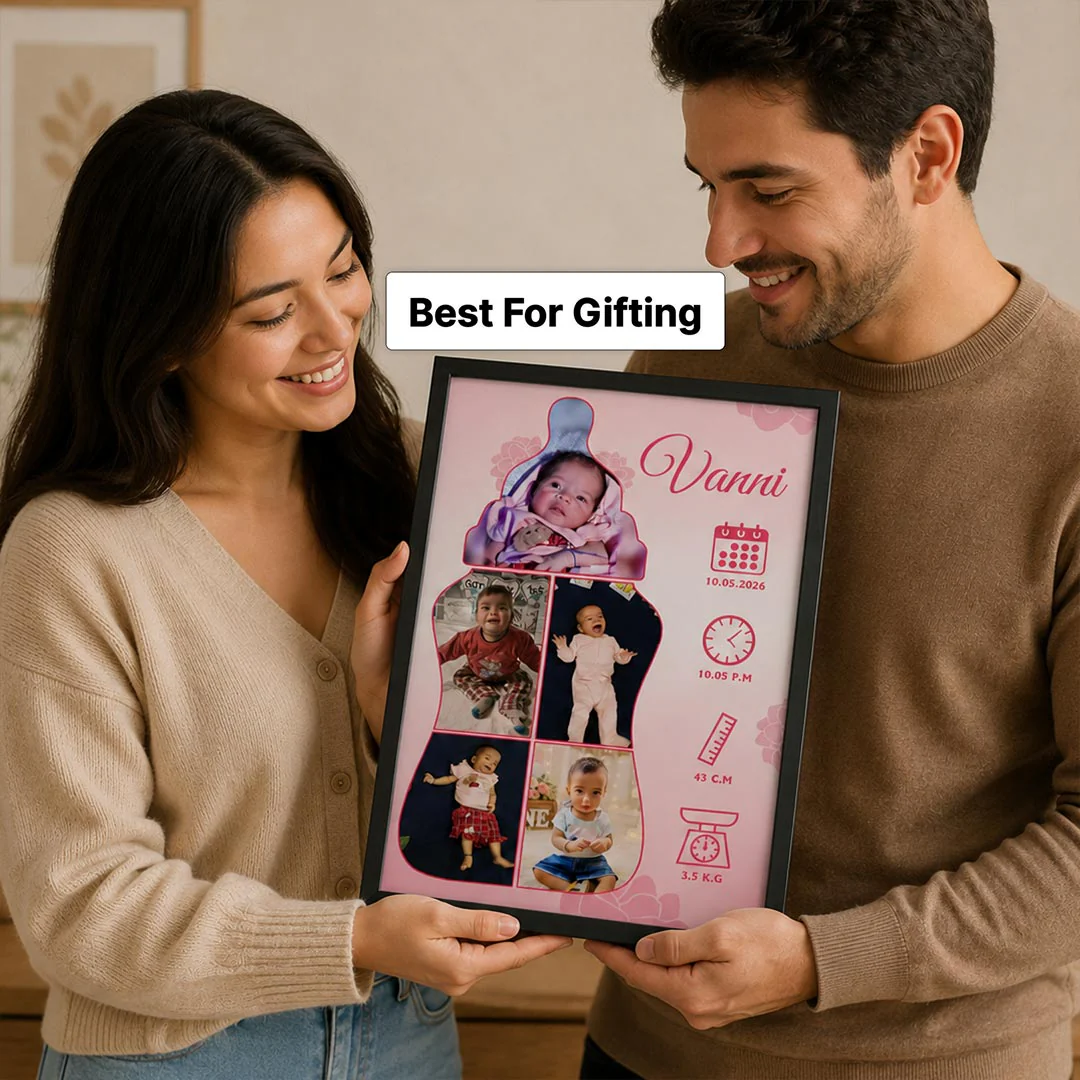 Personalized Baby Milestone Photo Frame | Gift for Baby & Parents - Image 4