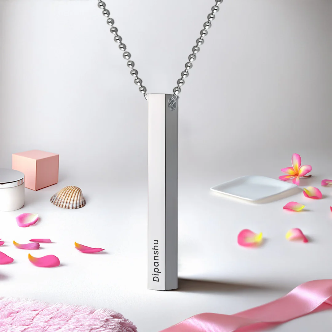 Personalized Bar Pendant – Elegant & Meaningful Jewellery - Image 3