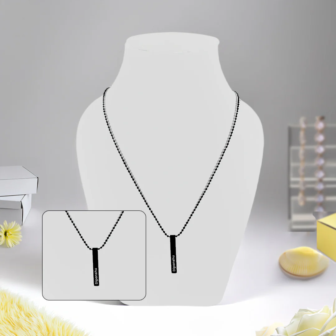 Personalized Bar Pendant – Elegant & Meaningful Jewellery - Image 7