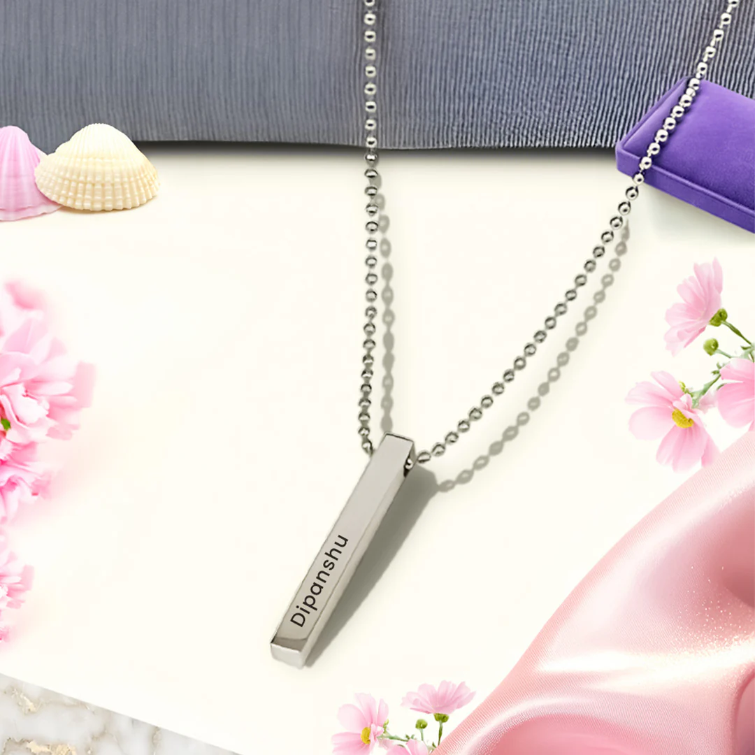Personalized Bar Pendant – Elegant & Meaningful Jewellery - Image 8