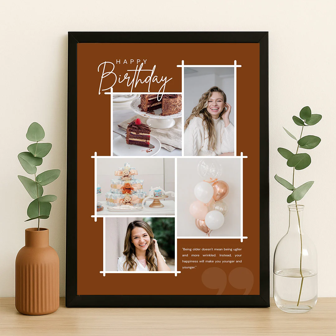 Personalized Birthday Collage Frame - Image 2