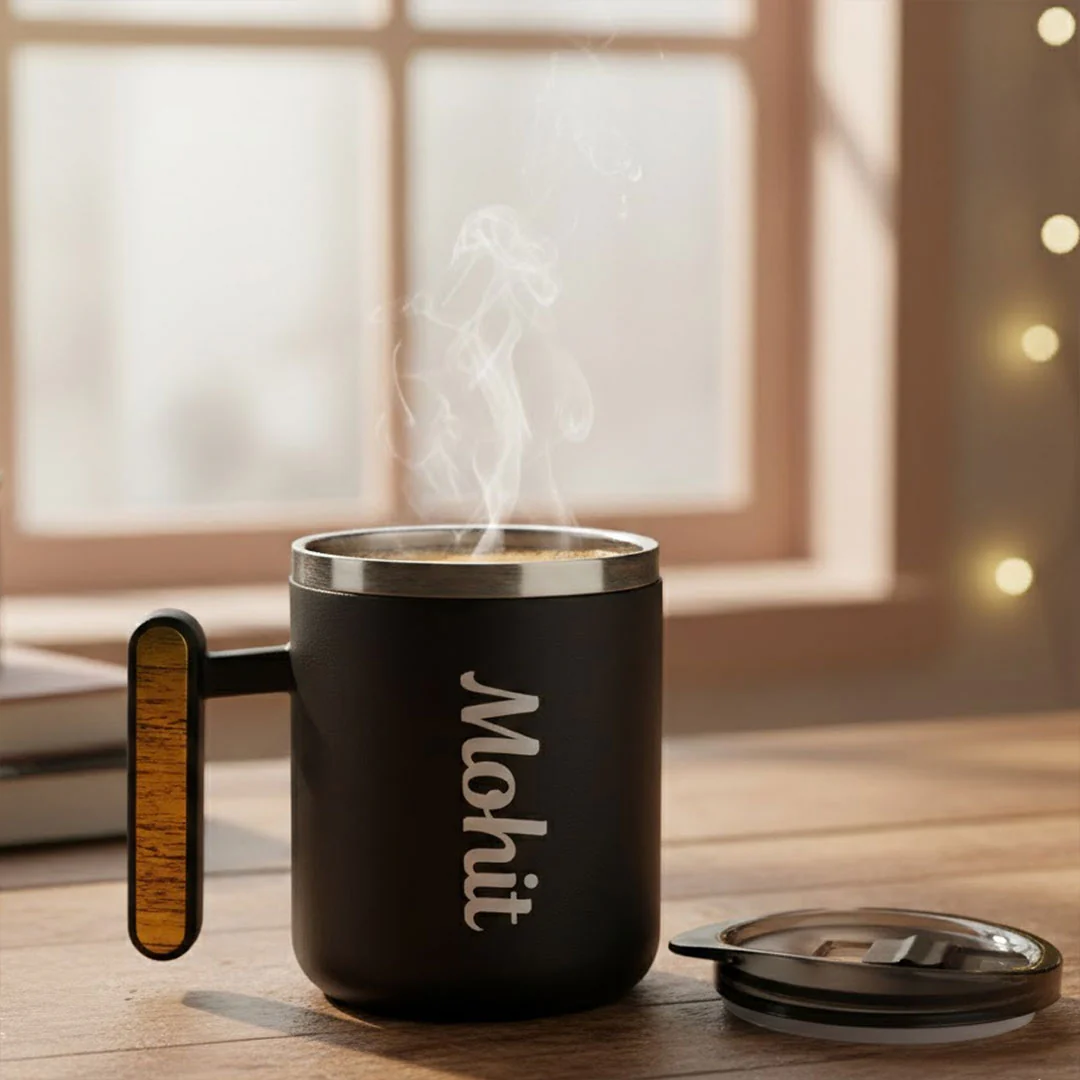 Personalized Black Coffee Mug - Image 3