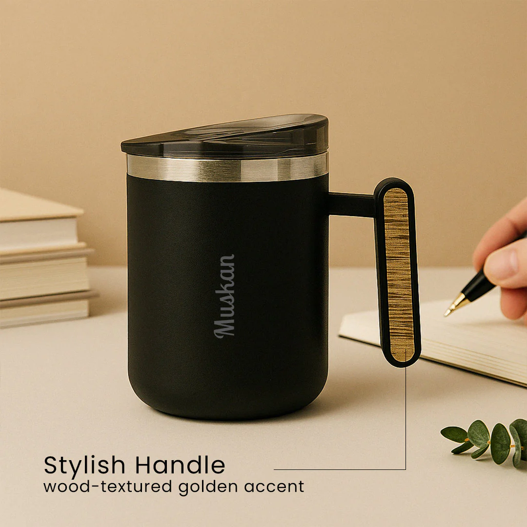 Personalized Black Coffee Mug - Image 4