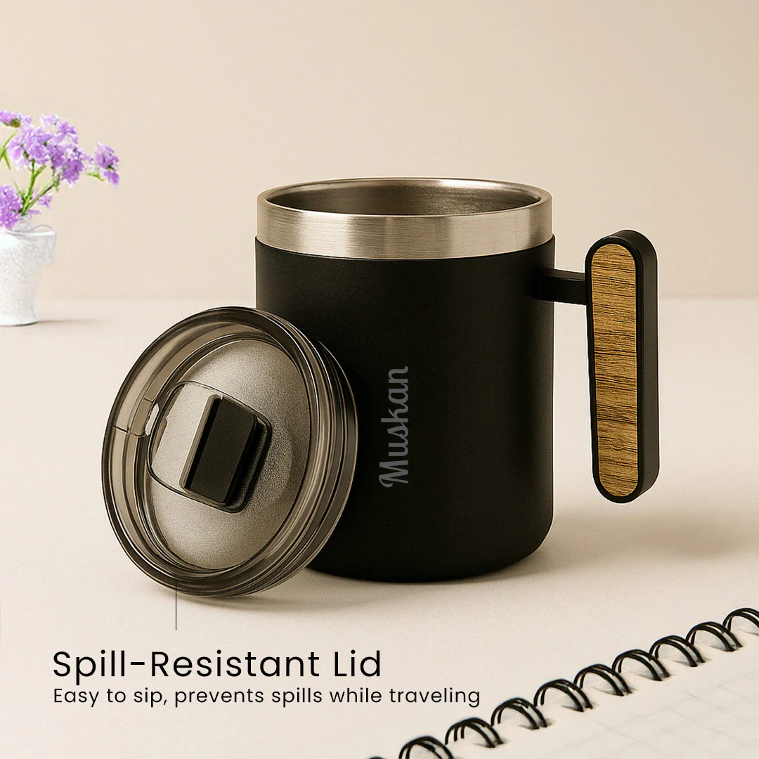 Personalized Black Coffee Mug - Image 6